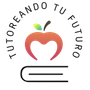 Logotipo con un diseño en forma de manzana dentro de un círculo de texto y un libro debajo. 