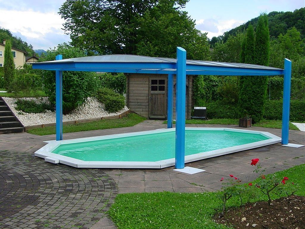 Emowell-Schwimmbadbau-Solarlift geöffnet