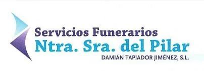 A logo for servicios funerarios ntra sra del pilar