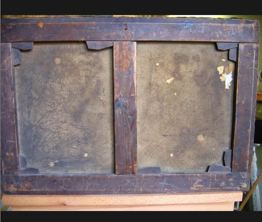 Rentoilage des toiles anciennes fragilisées