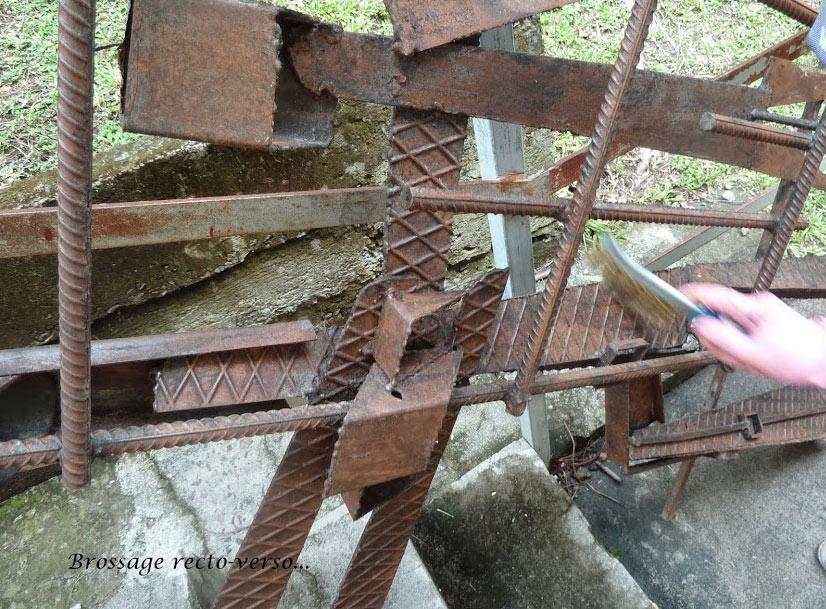 Restauration d'une sculpture de Khokho René Corail en Martinique