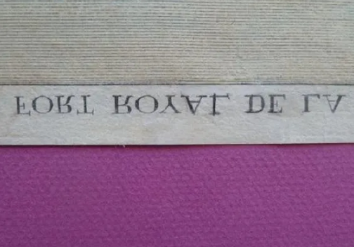 Vue d'optique XVIIIe siècle - Après comblage de lacune dans le graphisme.