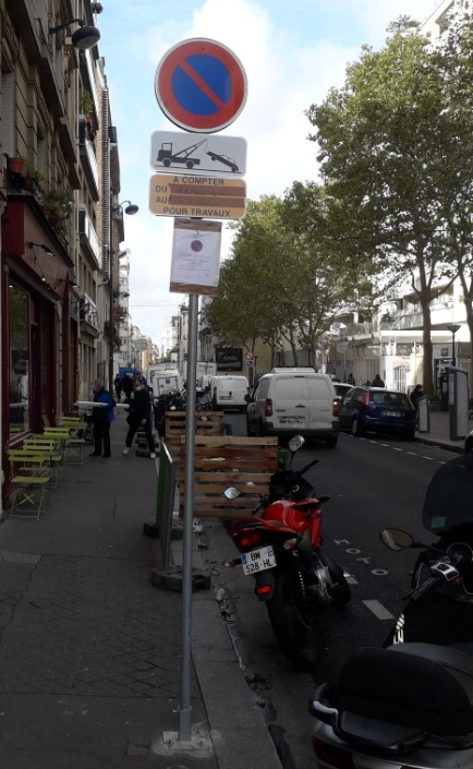 location de panneaux d'interdiction de stationner