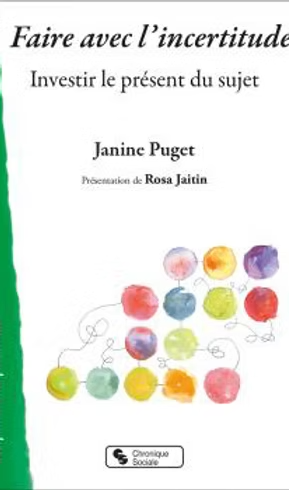 Couverture du livre intitulé « Faire avec l'incertitude » avec des cercles colorés reliés sur fond blanc