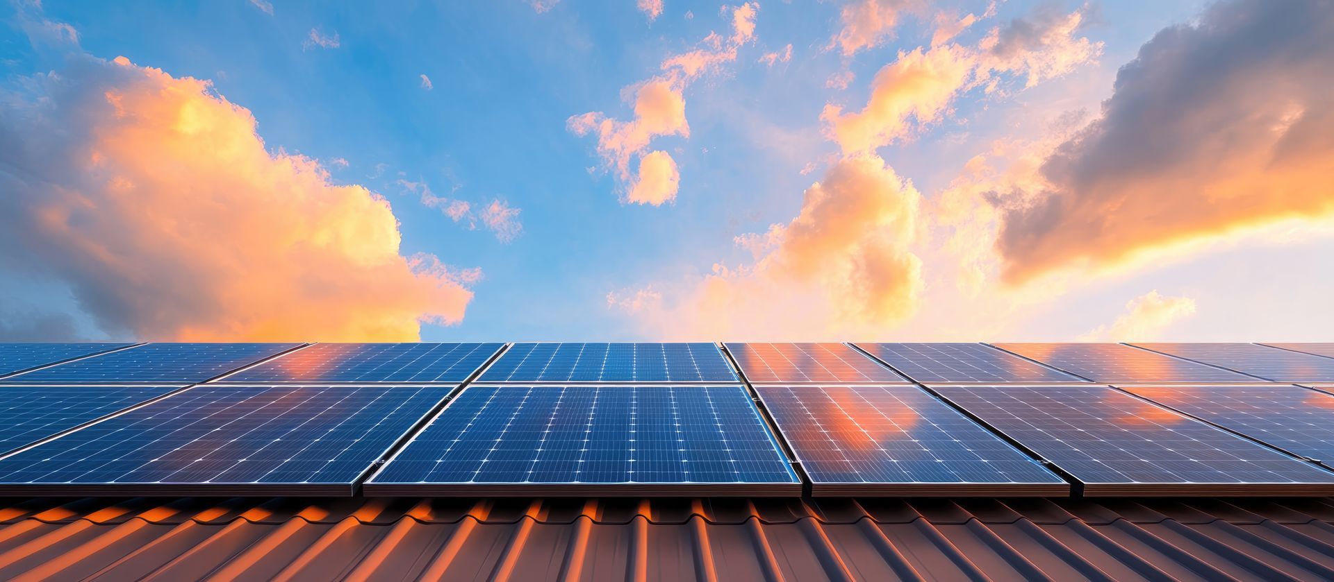 Gros plan sur des panneaux solaires