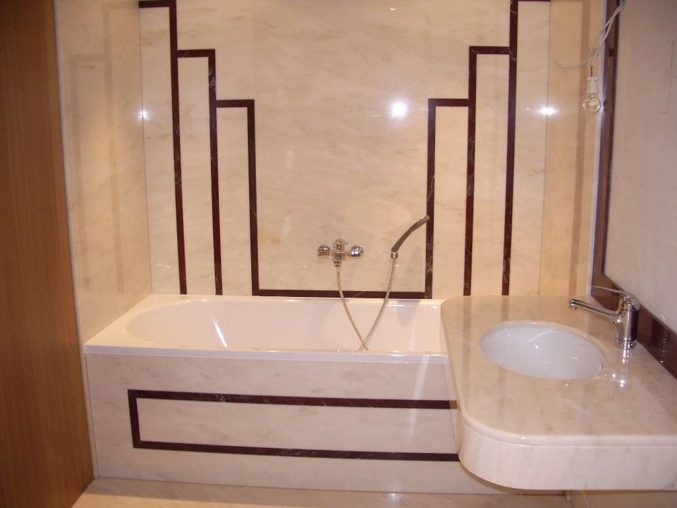 marbre blanc pour salle de bain