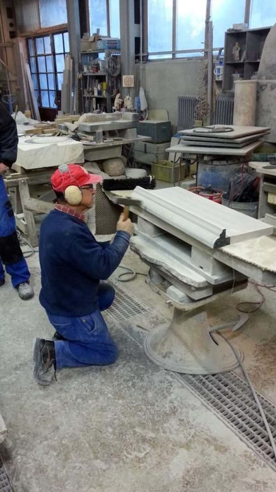 construction en marbre pour salle de bain