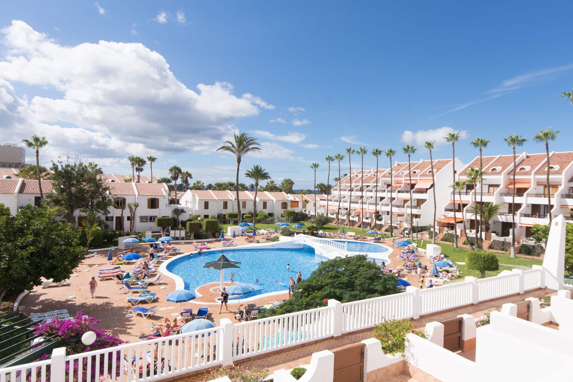 Swimming pool at Parque Santiago II, Playa de las Americas, Tenerife