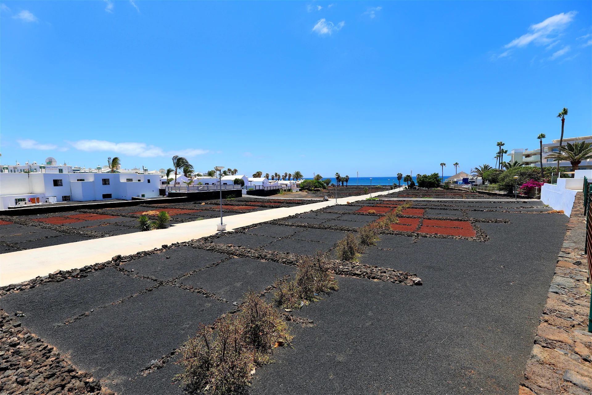 Sea view at Salmarina Bungalows complex in Matagorda, Puerto del Carmen, Lanzarote