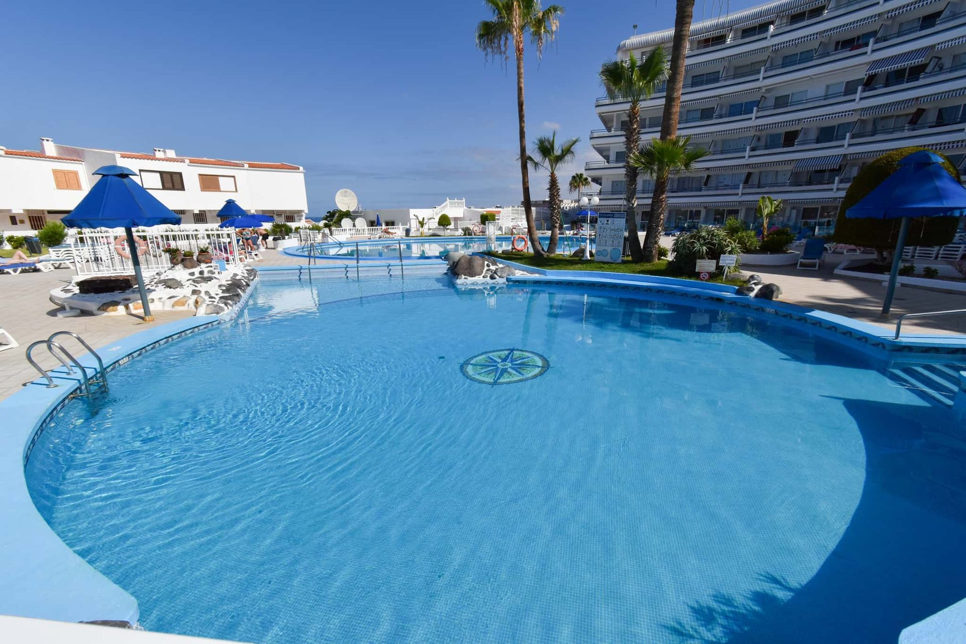 The bedroom in this apartment on Club Atlantis in Puerto Colon, Tenerife.