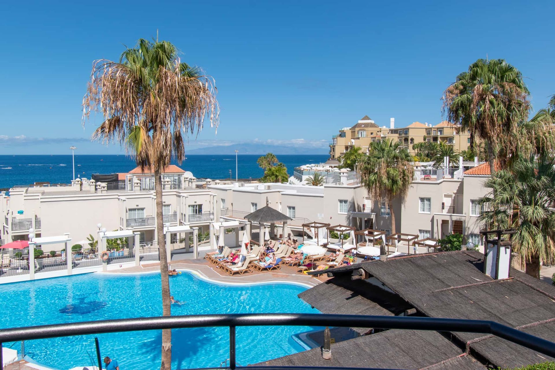 Sea and pool view, Los Olivos, Costa Adeje, Tenerife.