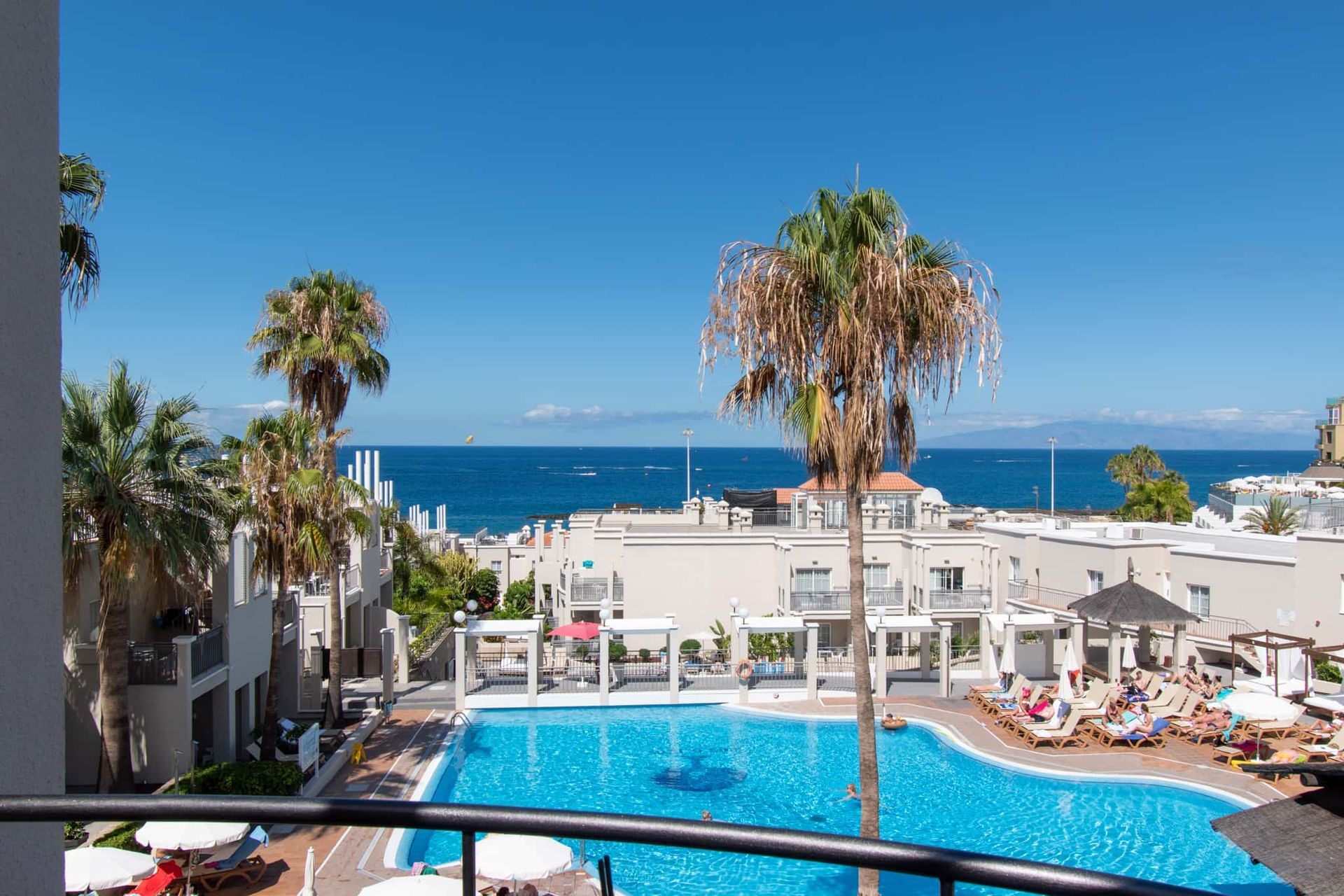 Sea and pool view, Los Olivos, Costa Adeje, Tenerife.