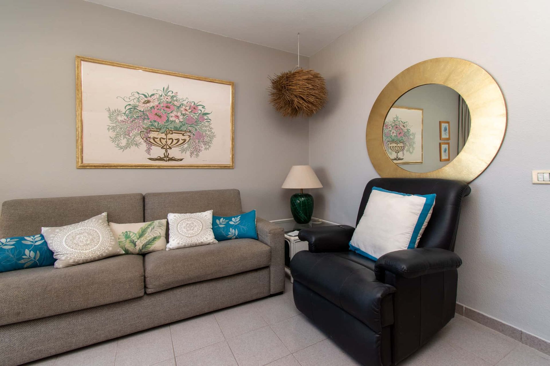 Sofa and armchair, Los Olivos, Costa Adeje, Tenerife.