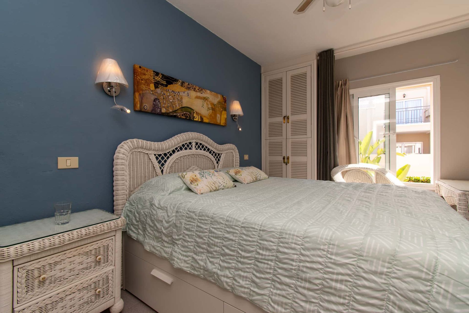 Bedroom with double bed, Los Olivos, Costa Adeje, Tenerife.