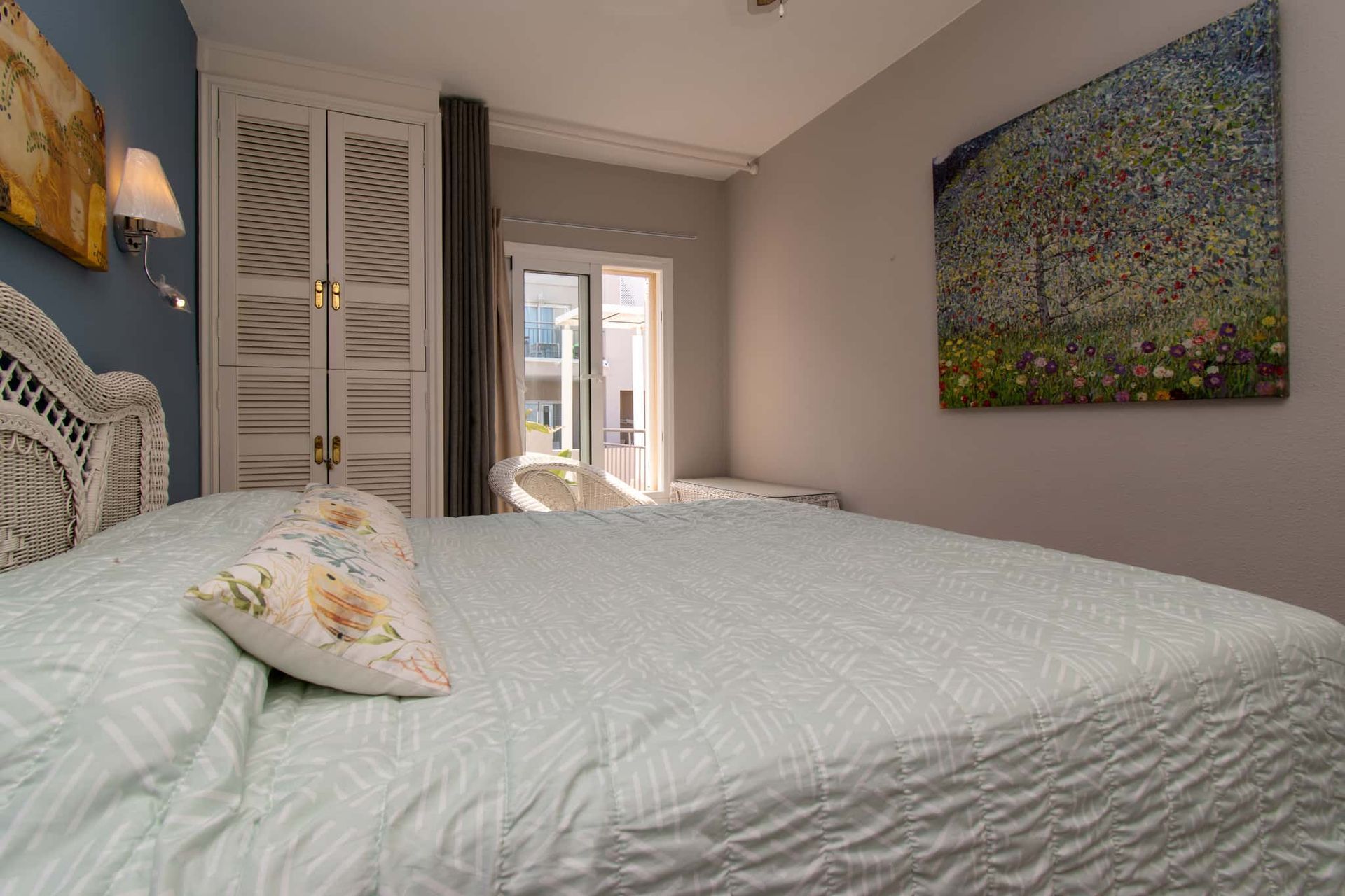 Bedroom with double bed, Los Olivos, Costa Adeje, Tenerife.