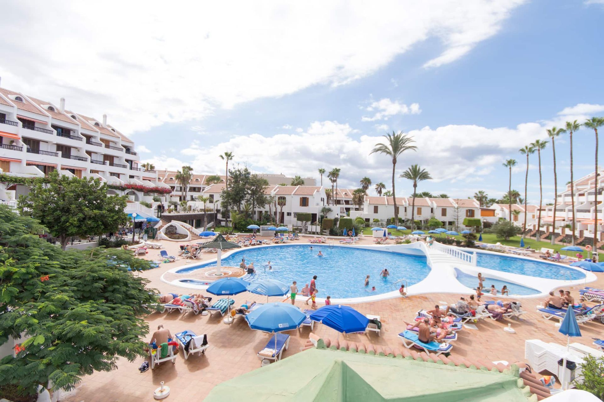 Swimming pool at Parque Santiago II, Playa de las Americas, Tenerife