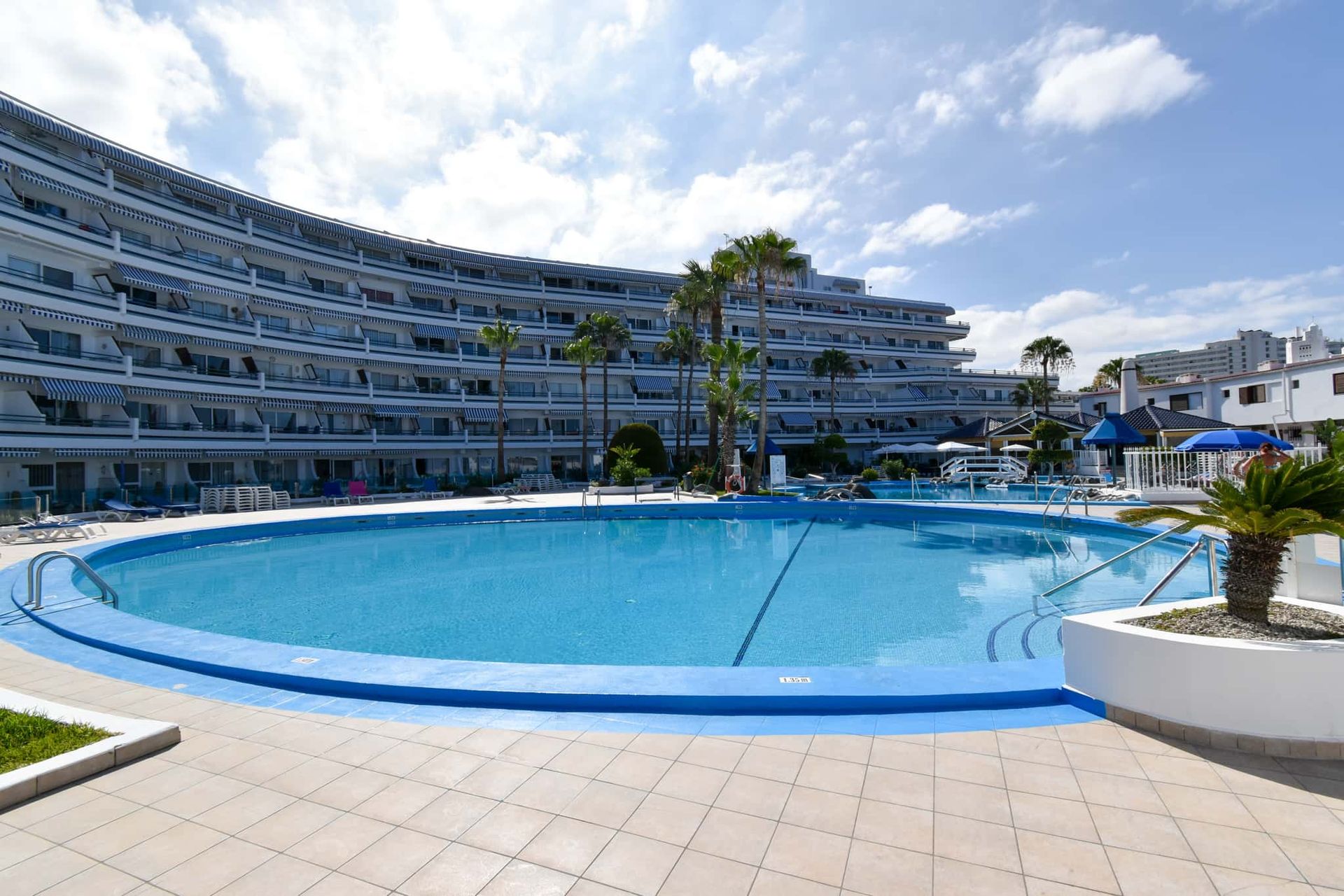 Swimming pool at Club Atlantis, Costa Adeje, Tenerife.