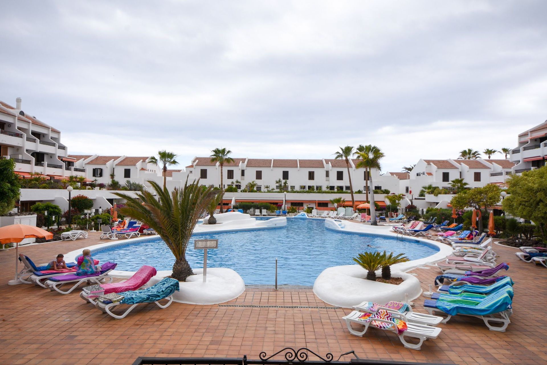 Outdoor pool on Parque Santiago I, Playa de las Americas, Tenerife