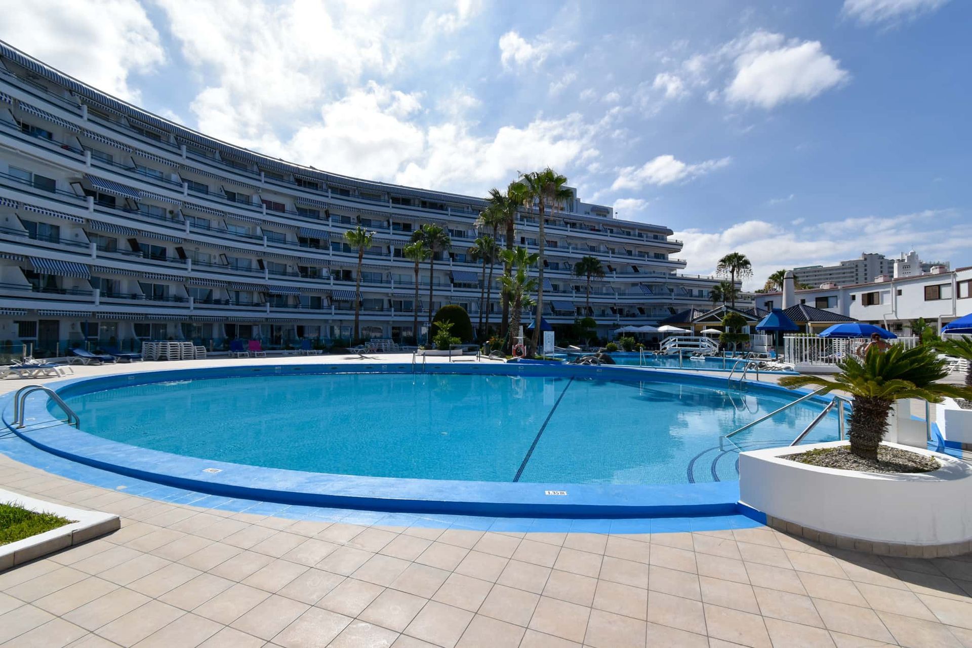 Swimming pool at Club Atlantis, Costa Adeje, Tenerife.