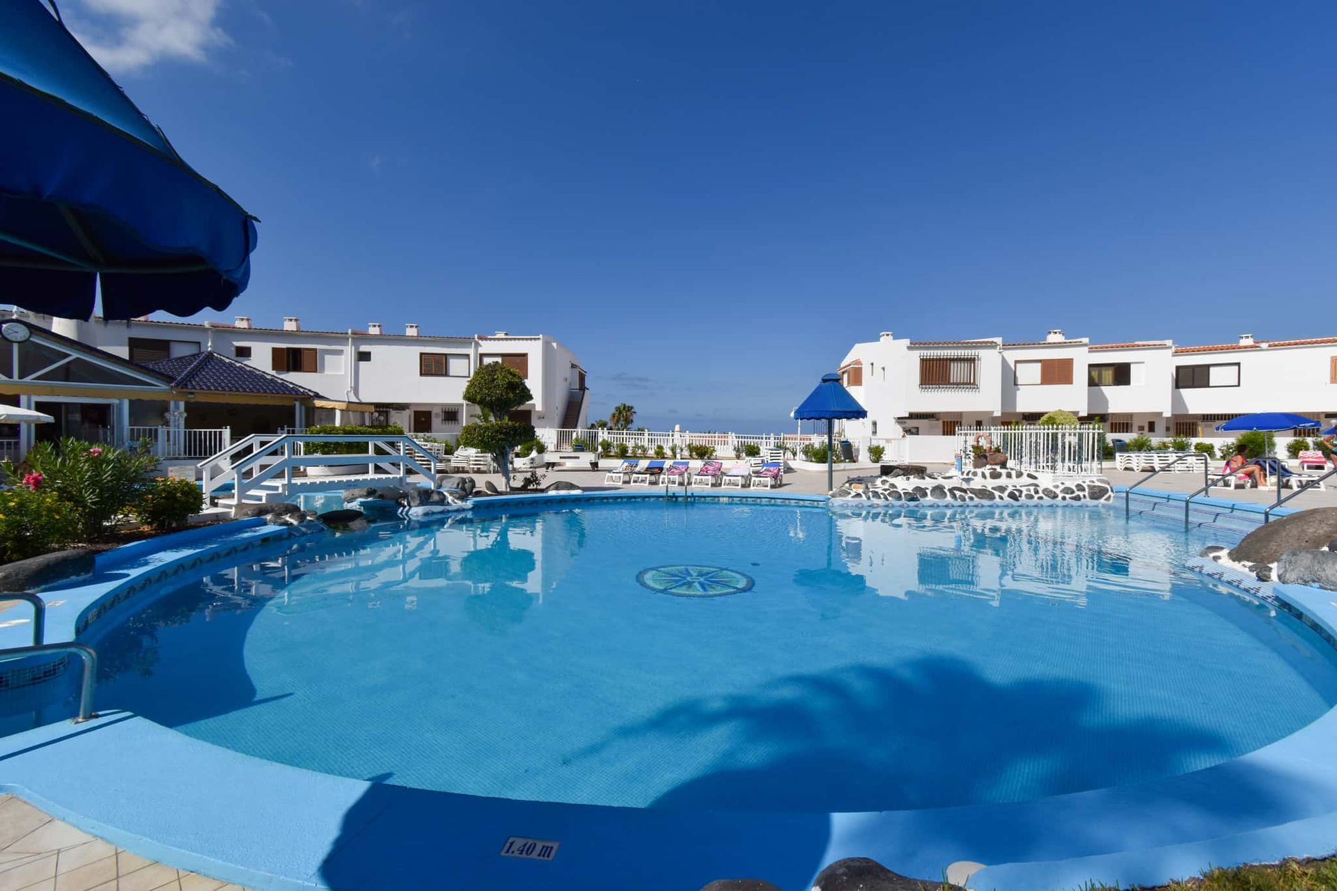 Swimming pool at Club Atlantis, Costa Adeje, Tenerife.