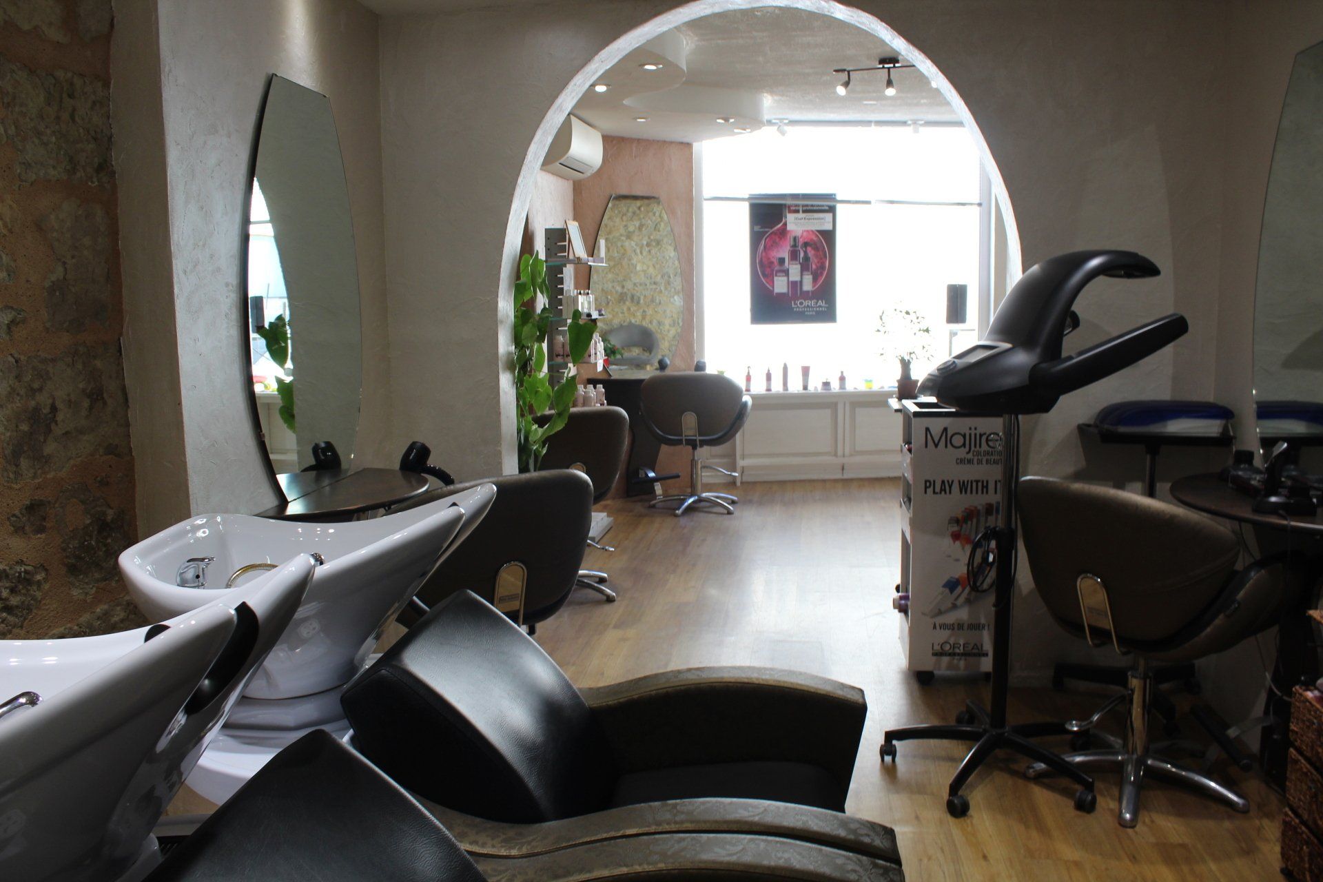 Un salon de coiffure cocooning