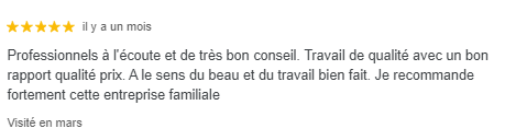 Avis sur l'entreprise de peinture Stéphane Gauthier 7