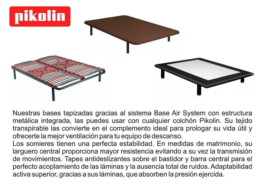 Una imagen de un marco de cama con la palabra pikolin en él.