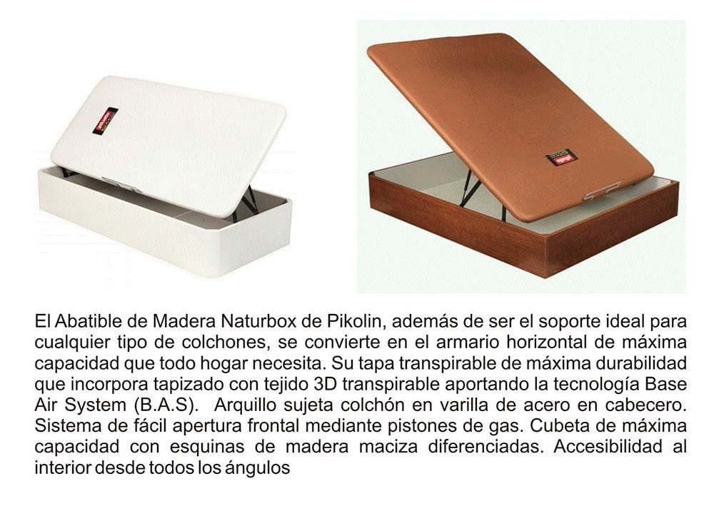 Una imagen de una caja con un colchón dentro.