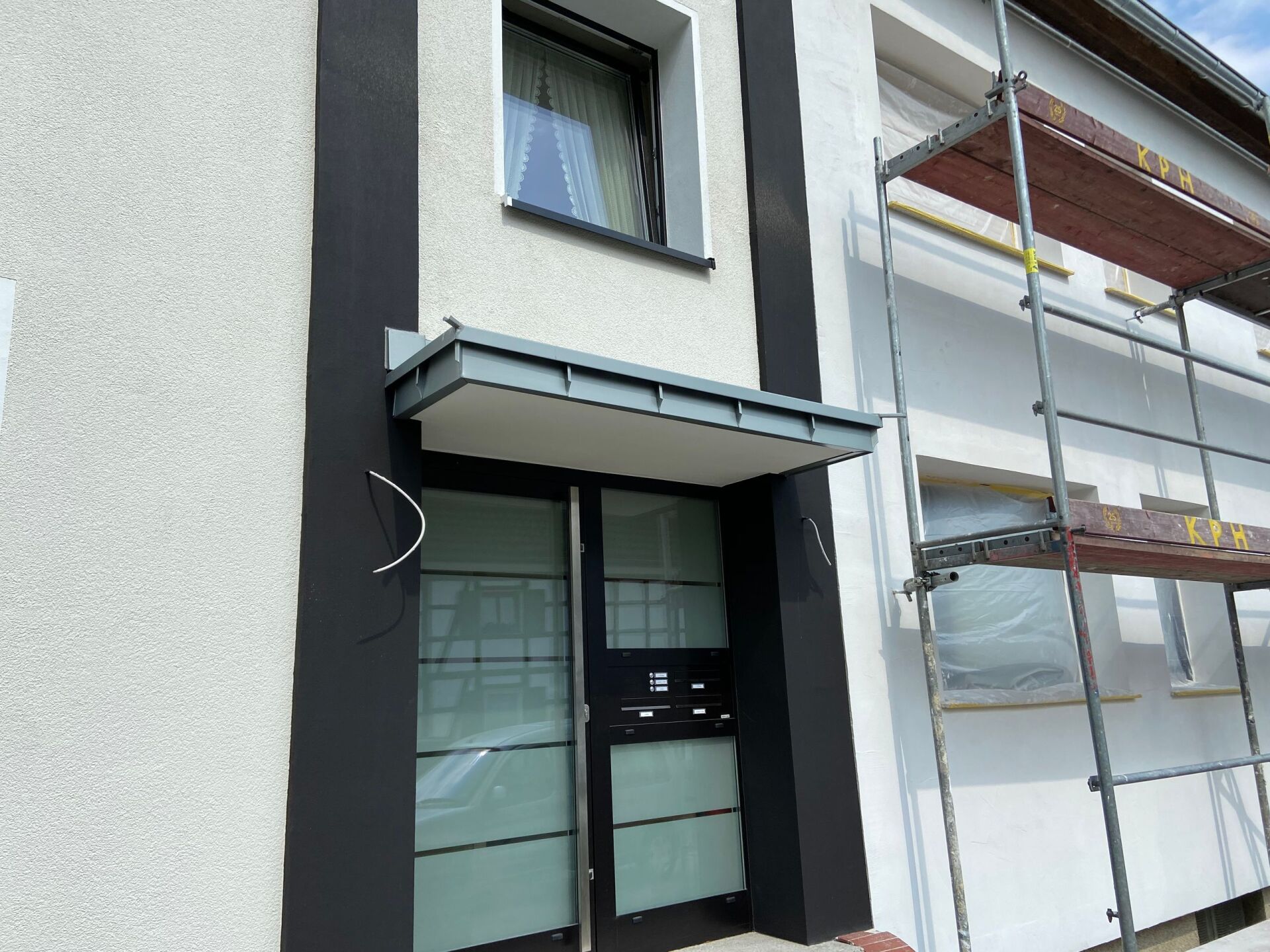 Vordach Stehfalz Rheinzink Mülheim an der RUhr