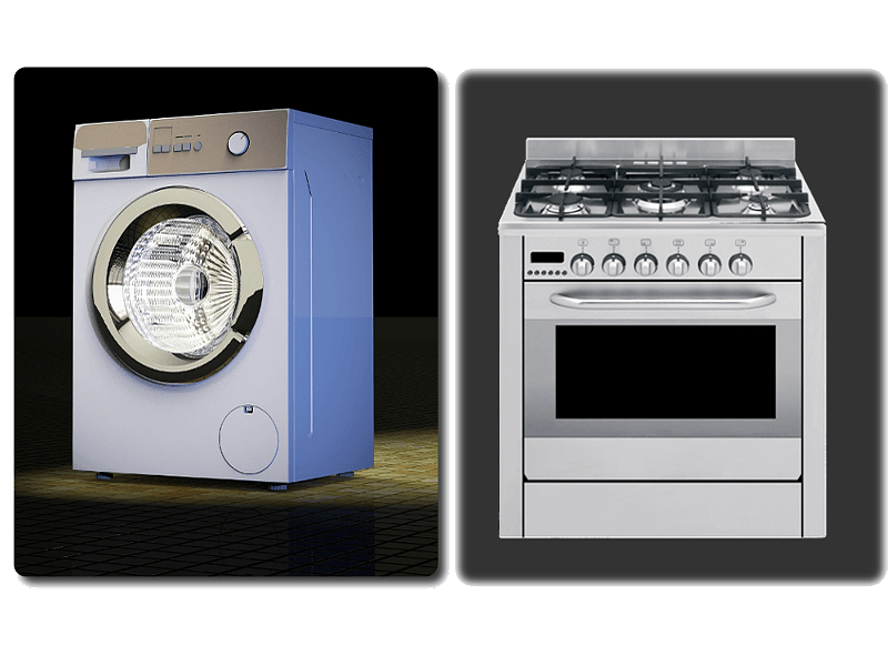 Electroménager, machine à laver machine à laver, four