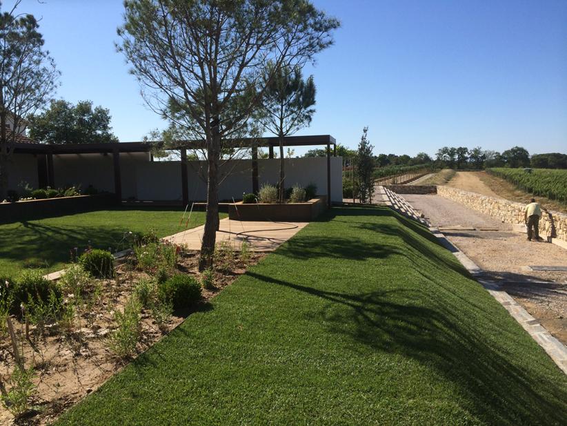 Terrasse salle de réception Château Valmy
