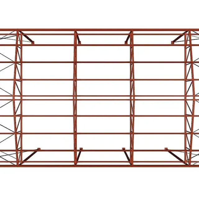 Una imagen de una estructura de metal sobre un fondo blanco.