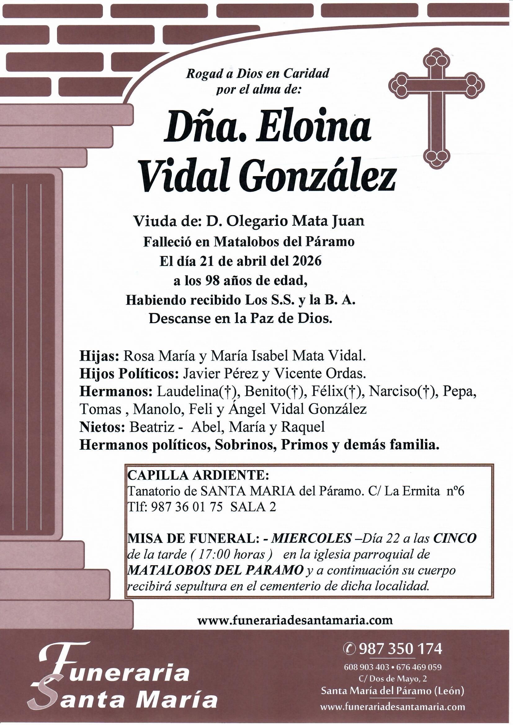 ELOINA VIDAL GONZALEZ