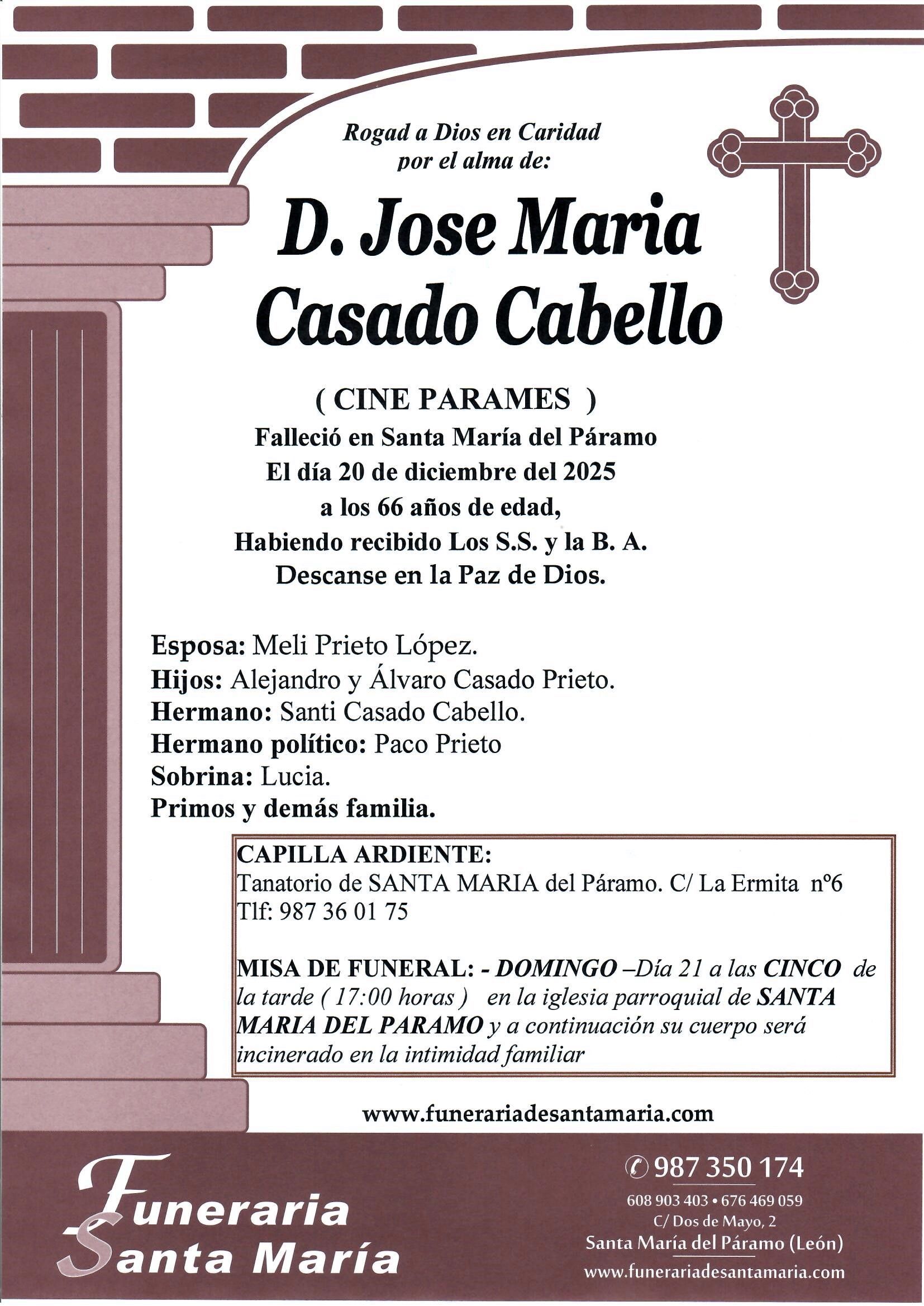 JOSE MARIA CASADO CABELLO