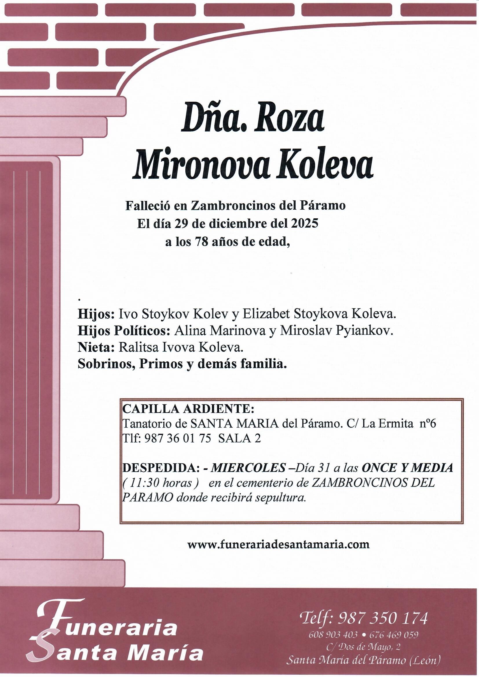 ROZA MIRONOVA KOLEVA