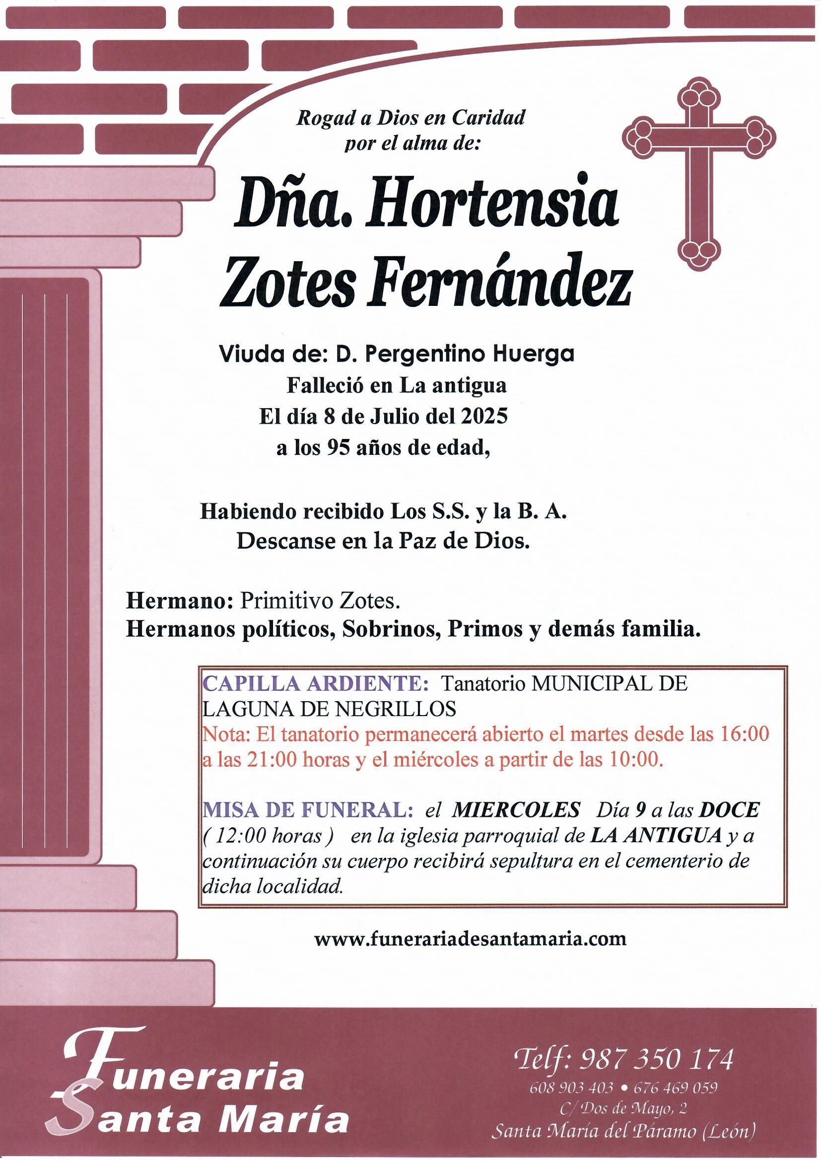 HORTENSIA ZOTES FERNÁNDEZ