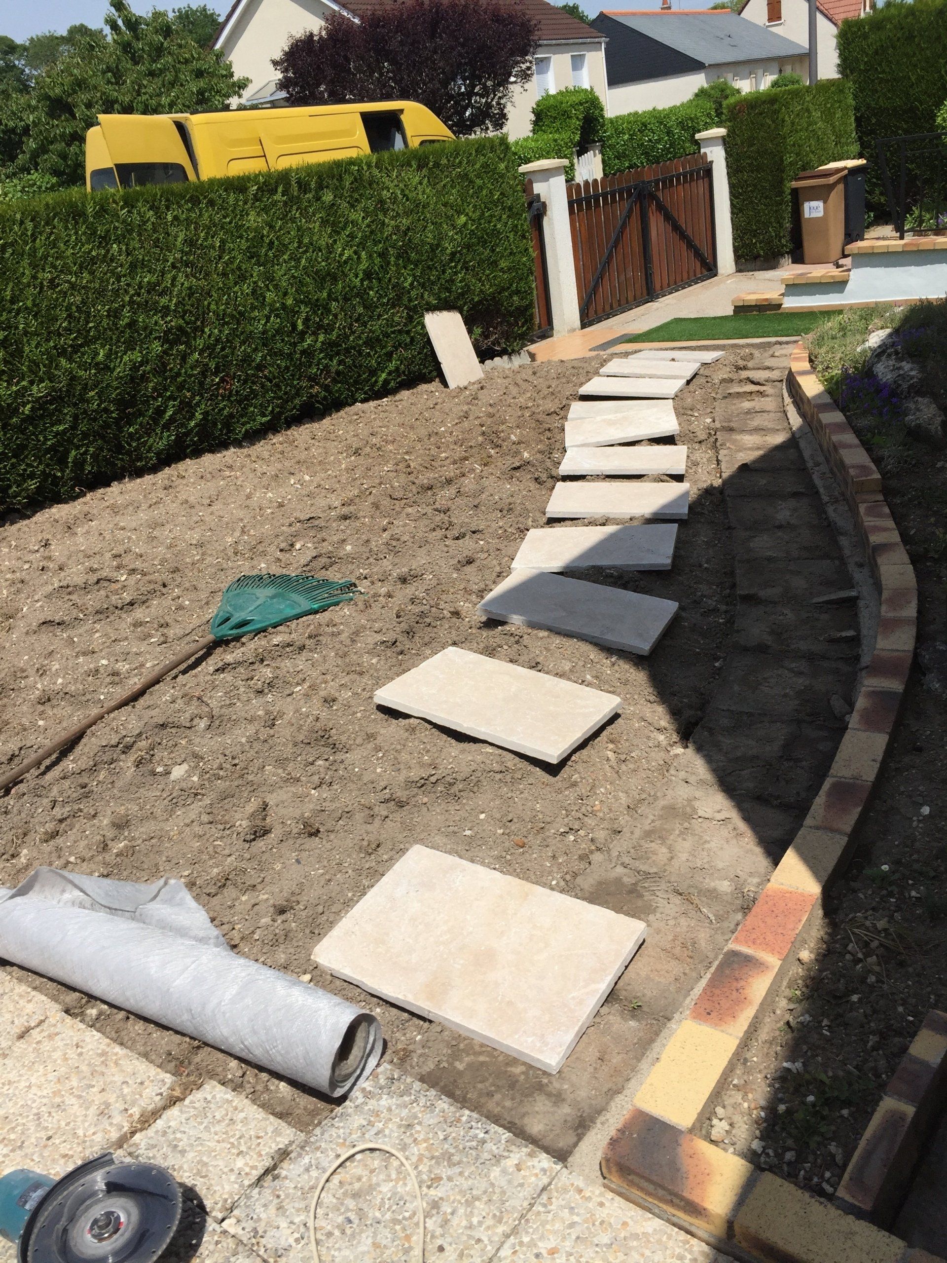 Création d'une allée