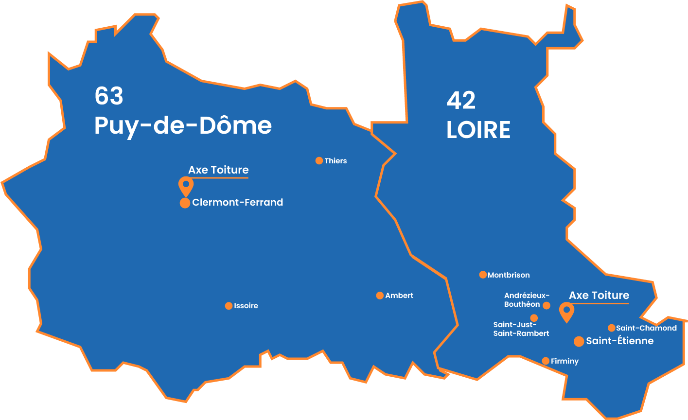 Carte de la zone d'intervention.