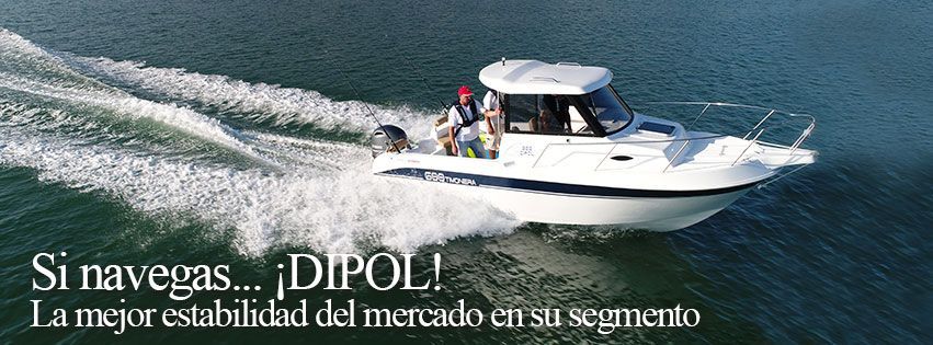 Una imagen de un barco en el agua con las palabras dipol en la parte inferior.