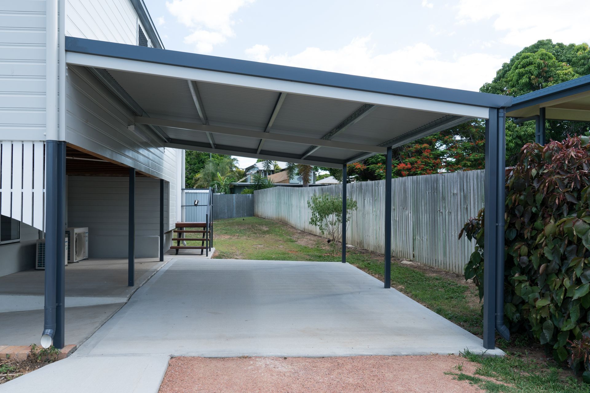 Conception d'un carport en acier