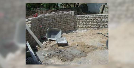 Construction d'un mur