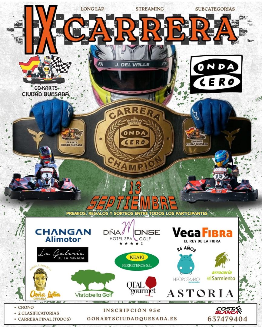 ¡Vive la IX Carrera de Go Karts Ciudad Quesada!