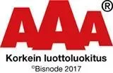 AAA - Korkein luottoluokitus 2017