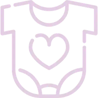 Un mono de bebé con un corazón.