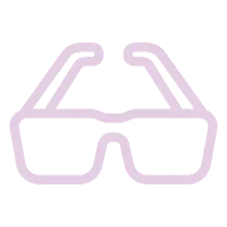 Un par de gafas sobre un fondo blanco.