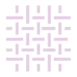 Un patrón geométrico morado y blanco sobre un fondo blanco.