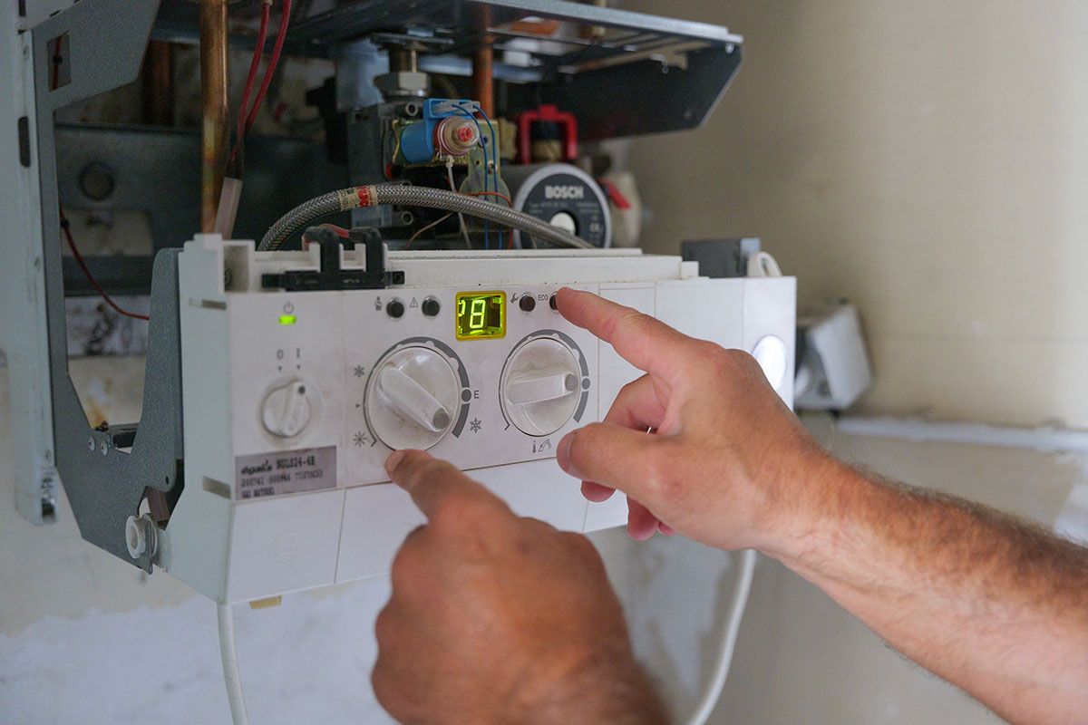 Chaudière gaz ouverte avec réglage du technicien