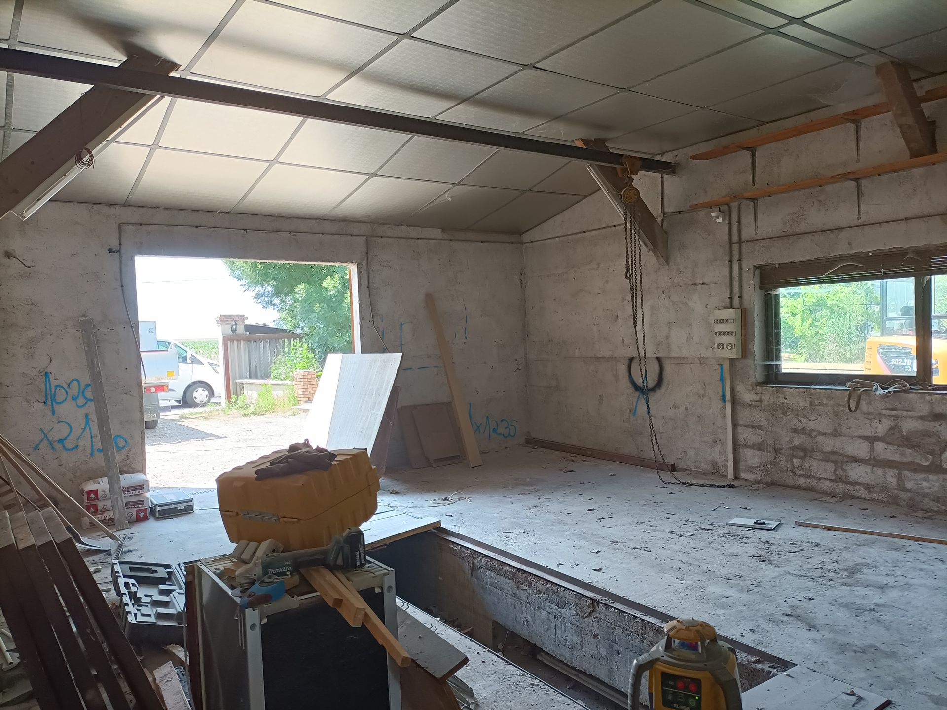Extension de maison avec ouvertures