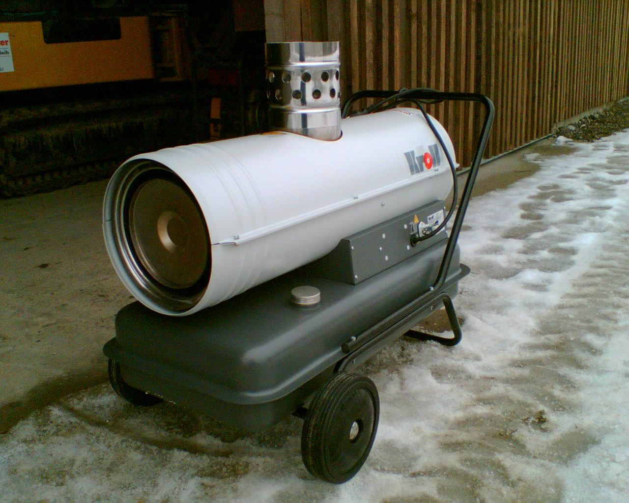 Weingärtner Baumaschinen – Ölheizer im Freien