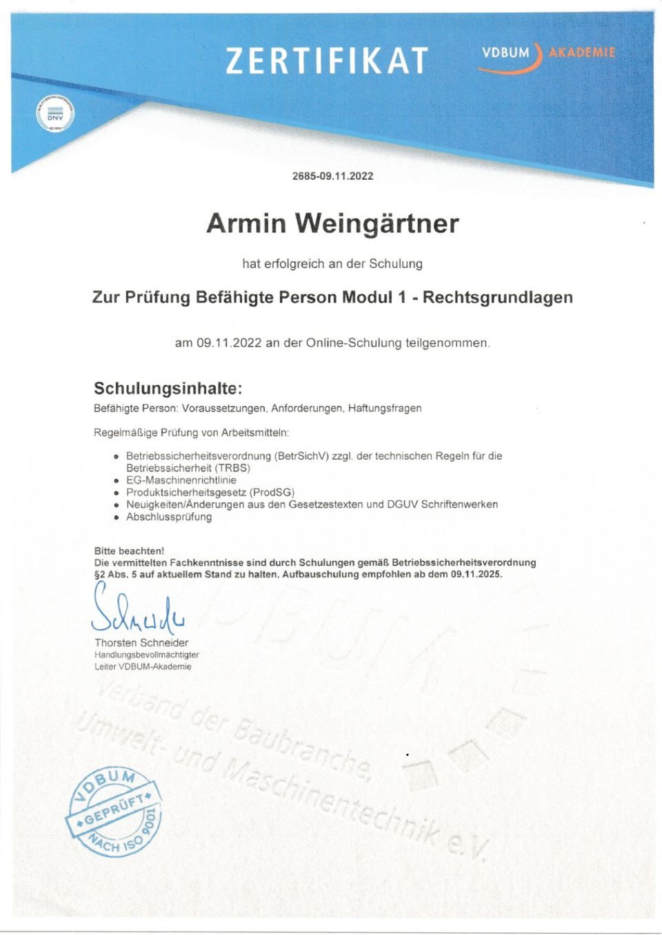 Weingärtner Baumaschinen 